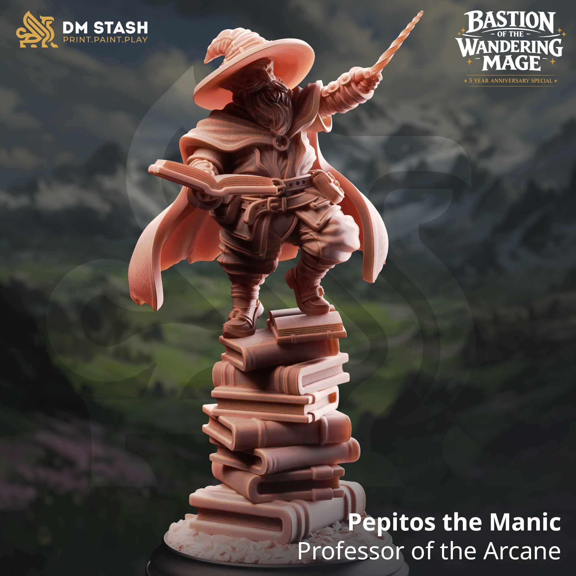 Bastion of the Wandering Mage (NPCs) April 2026 Release | Paintable 3D Resin Printed Miniature by DM Stash