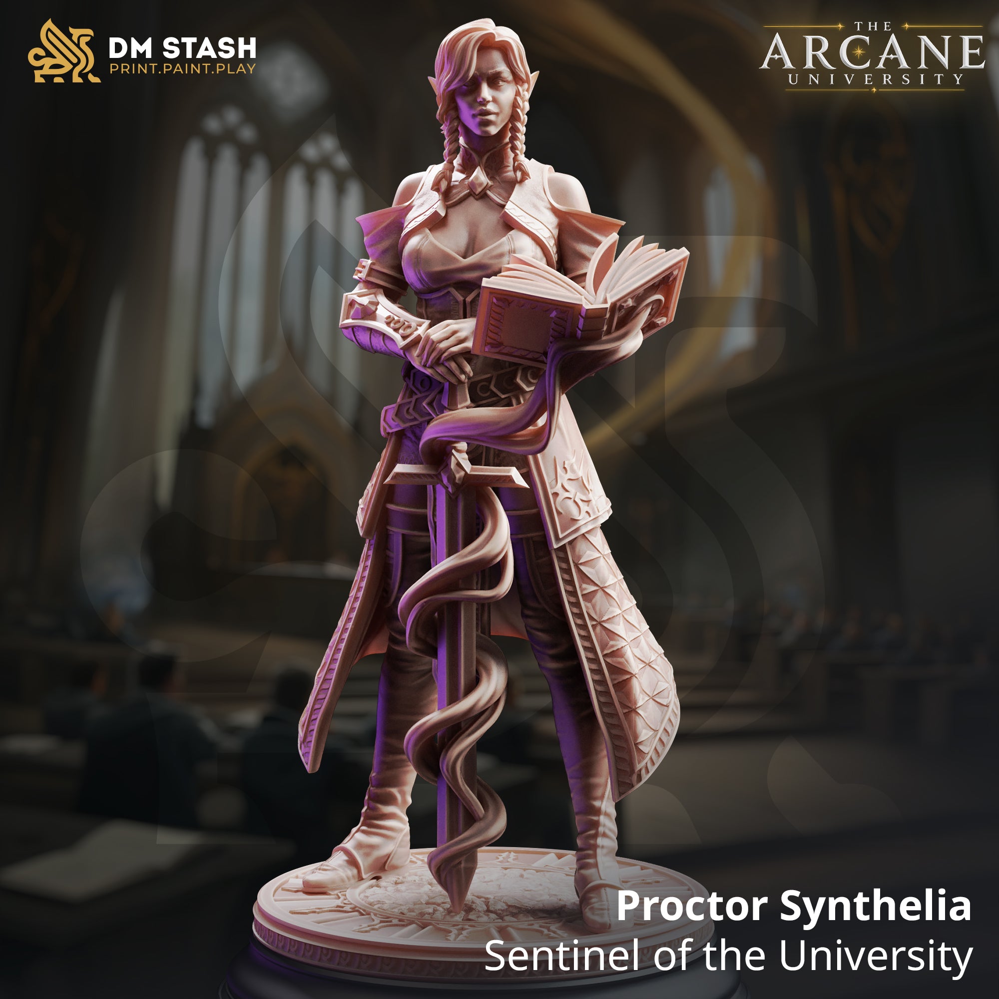 The Arcane University June 2026 Release | Paintable 3D Resin Printed Miniatures by DM Stash