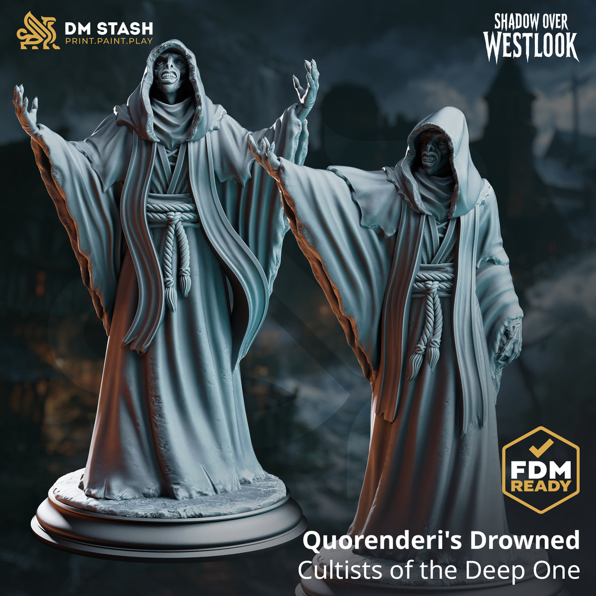 Shadow Over Westlook October 2026 Release | Paintable 3D Resin Printed Miniature by DM Stash