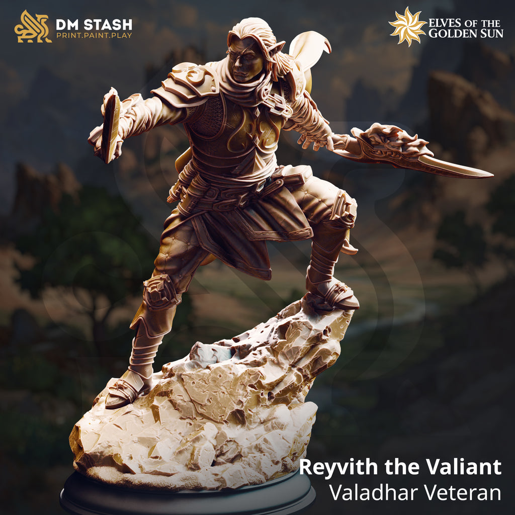 Elves of the Golden Sun February 2026 Release | Paintable 3D Resin Printed Miniature by DM Stash