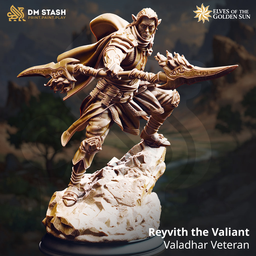 Elves of the Golden Sun February 2026 Release | Paintable 3D Resin Printed Miniature by DM Stash