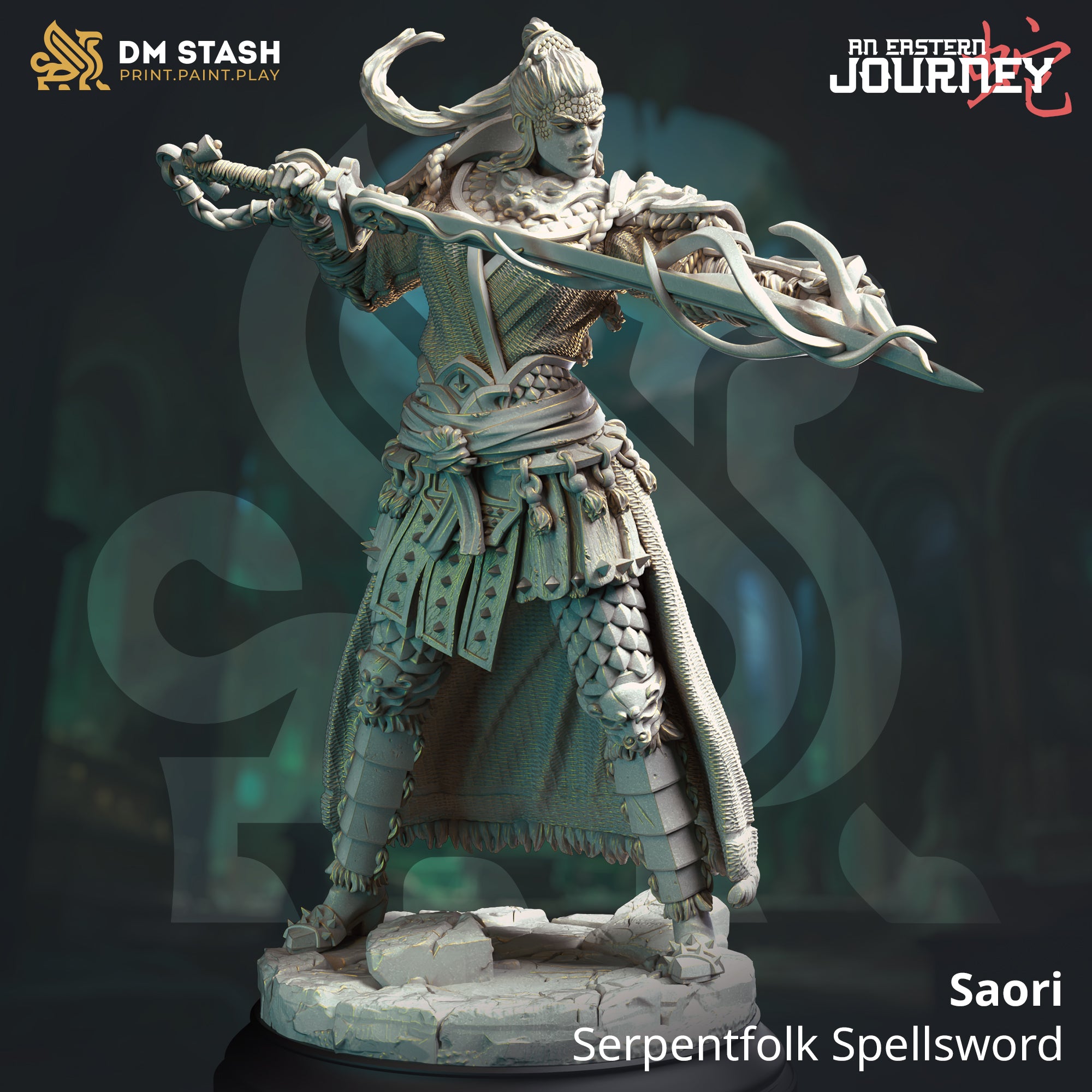 An Eastern Journey December 2024 Release | Paintable 3D Resin Printed Miniature by DM Stash