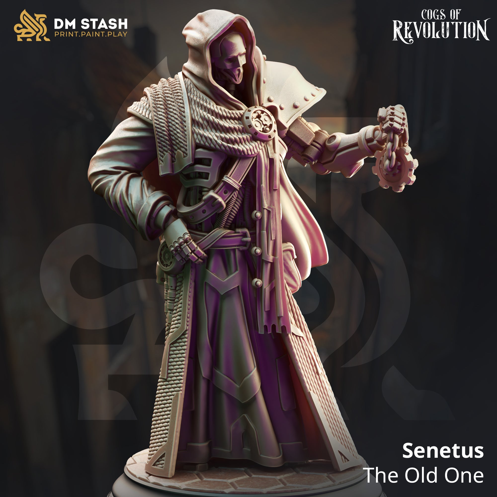 Cogs of Revolution February 2025 Release | Paintable 3D Resin Printed Miniature by DM Stash