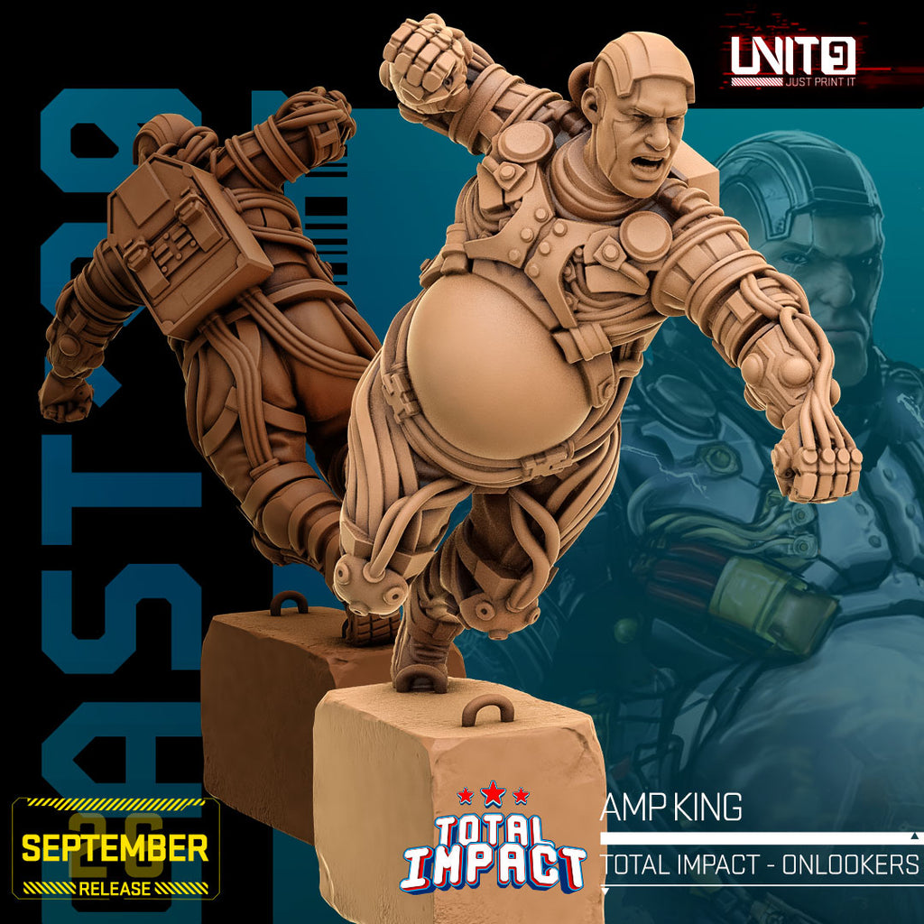 Total Impact September 2026 Release | Paintable 3D Resin Printed Scifi Miniature by Unit9
