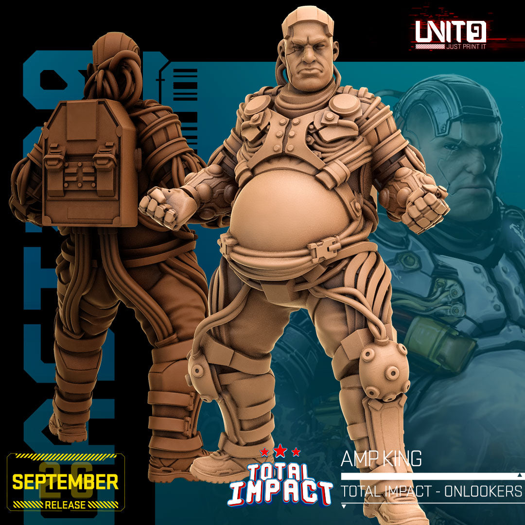 Total Impact September 2026 Release | Paintable 3D Resin Printed Scifi Miniature by Unit9