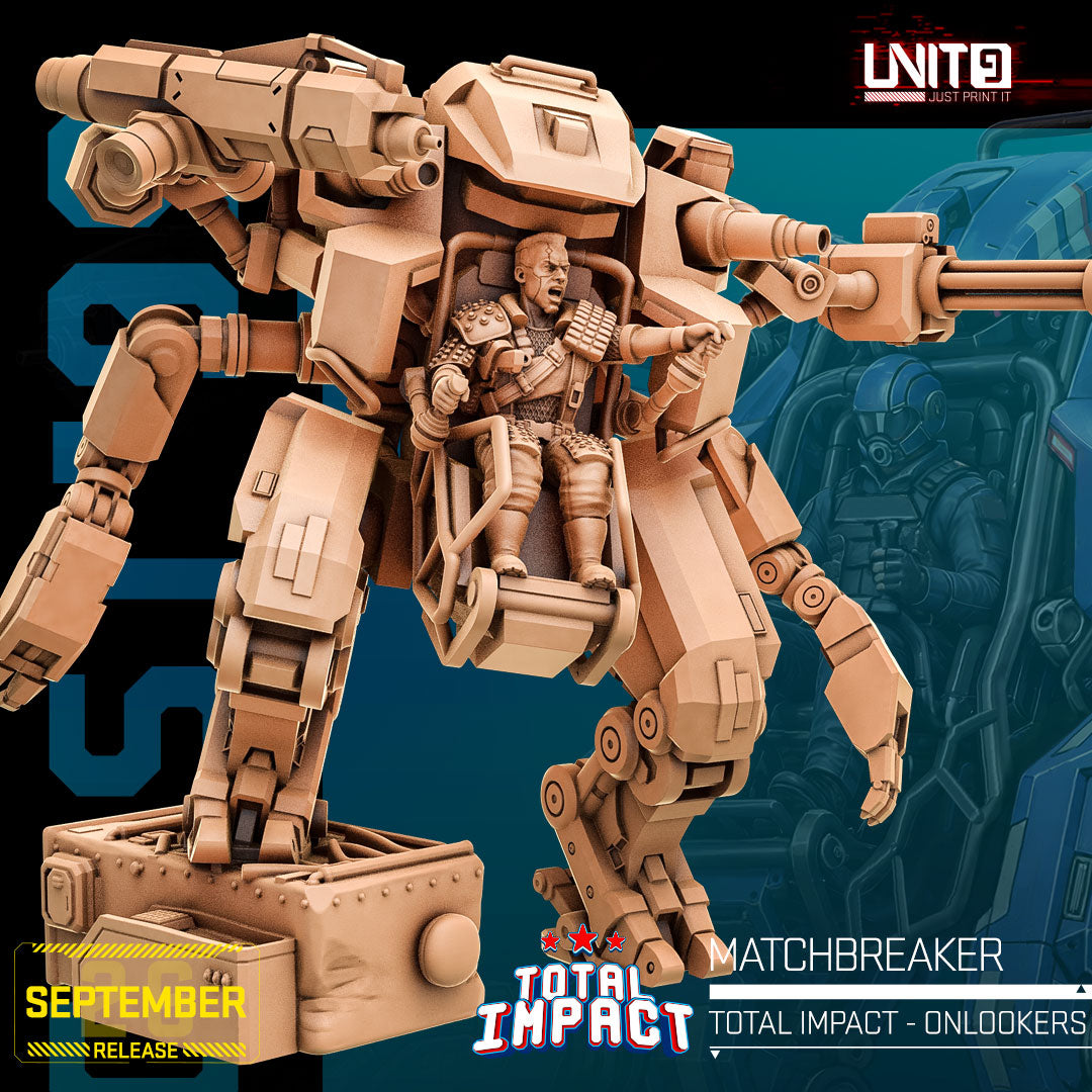 Total Impact September 2026 Release | Paintable 3D Resin Printed Scifi Miniature by Unit9