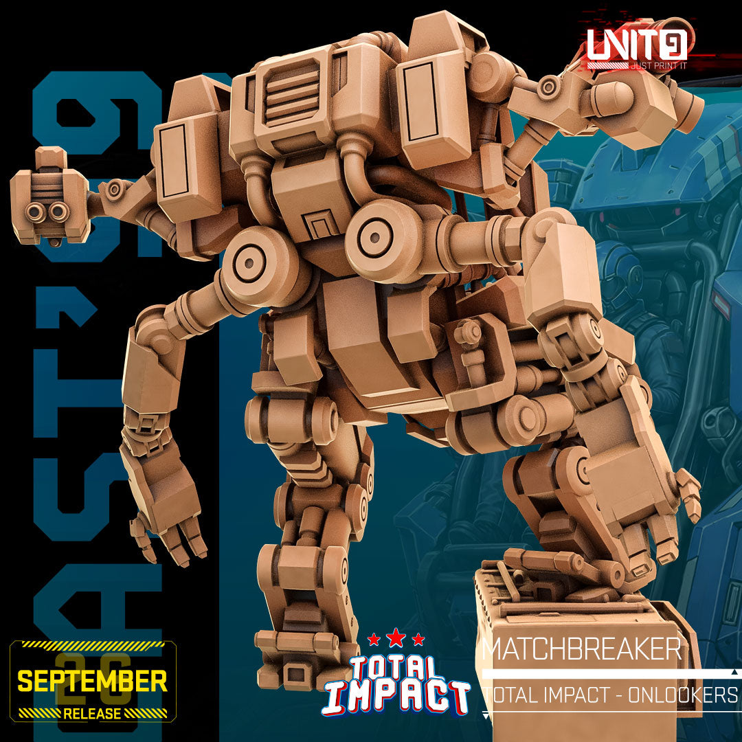 Total Impact September 2026 Release | Paintable 3D Resin Printed Scifi Miniature by Unit9