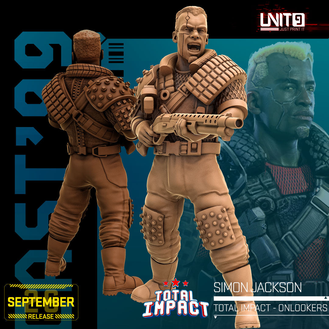Total Impact September 2026 Release | Paintable 3D Resin Printed Scifi Miniature by Unit9