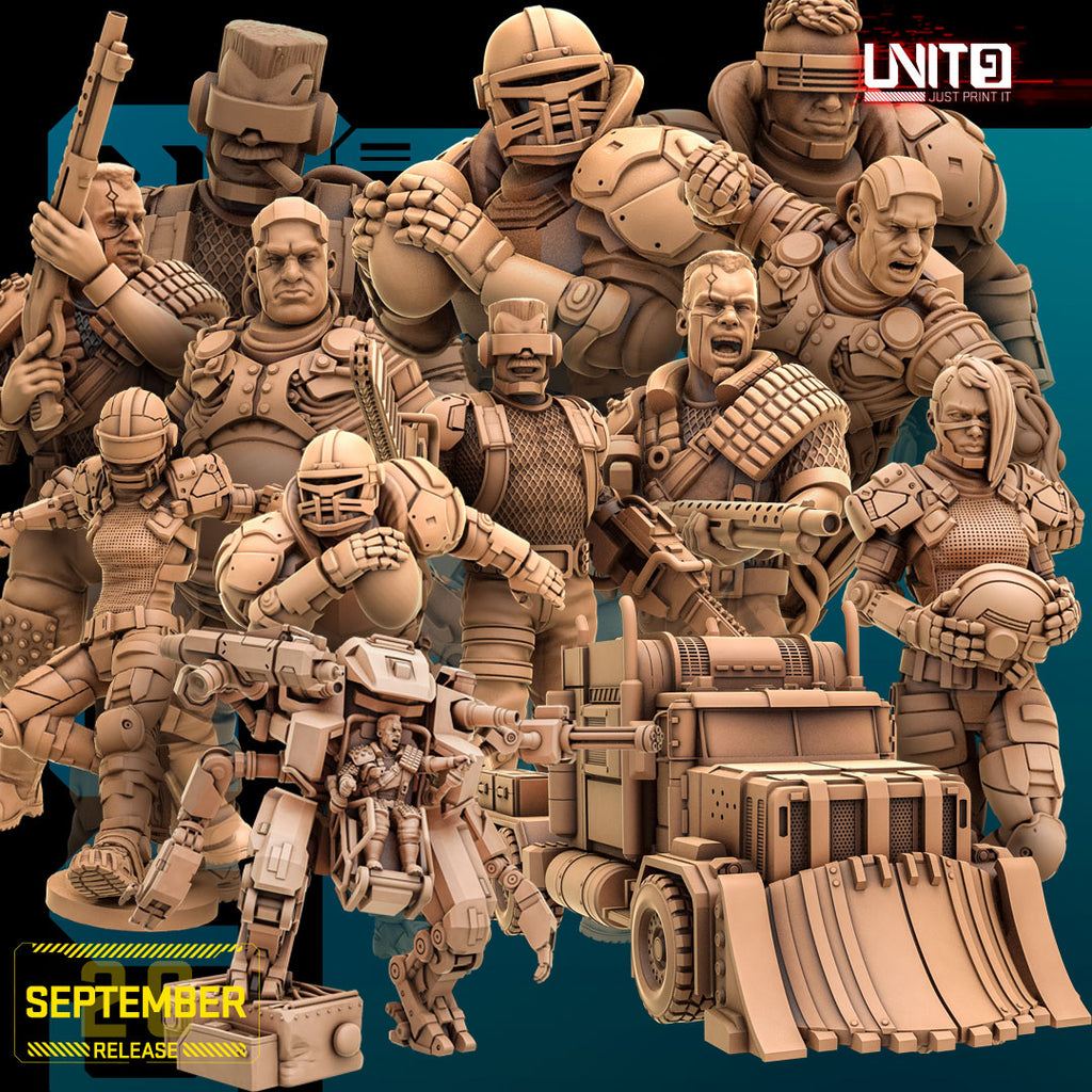 Total Impact September 2026 Release | Paintable 3D Resin Printed Scifi Miniature by Unit9