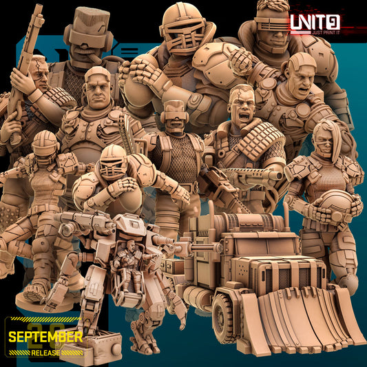 Total Impact September 2026 Release | Paintable 3D Resin Printed Scifi Miniature by Unit9