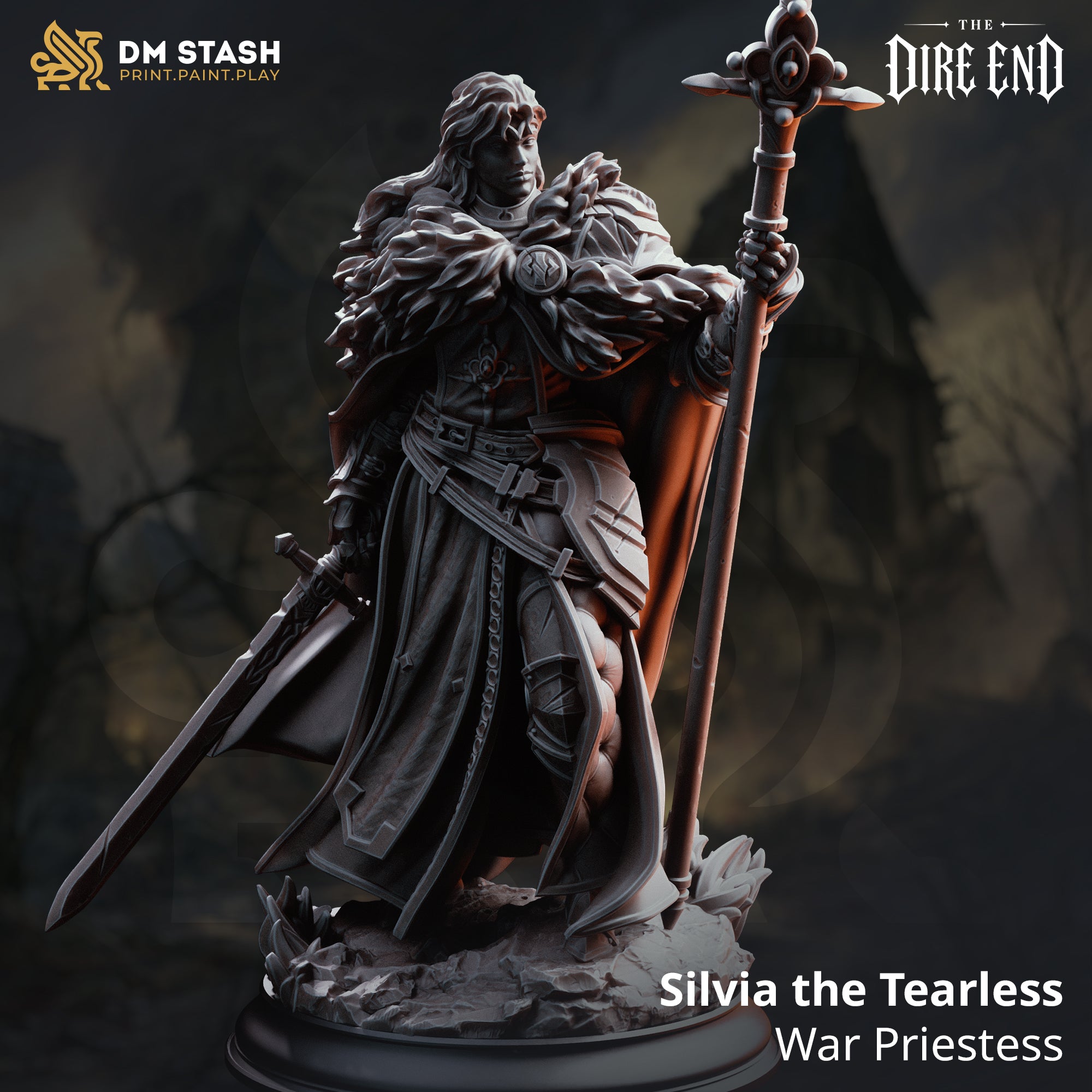 The Dire End July 2026 Release | Paintable 3D Resin Printed Miniatures by DM Stash