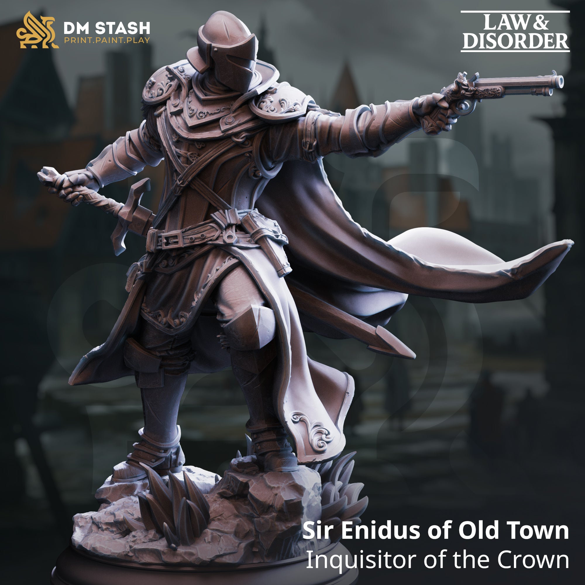 Law and Disorder December 2025 Release | Paintable 3D Resin Printed Miniature by DM Stash