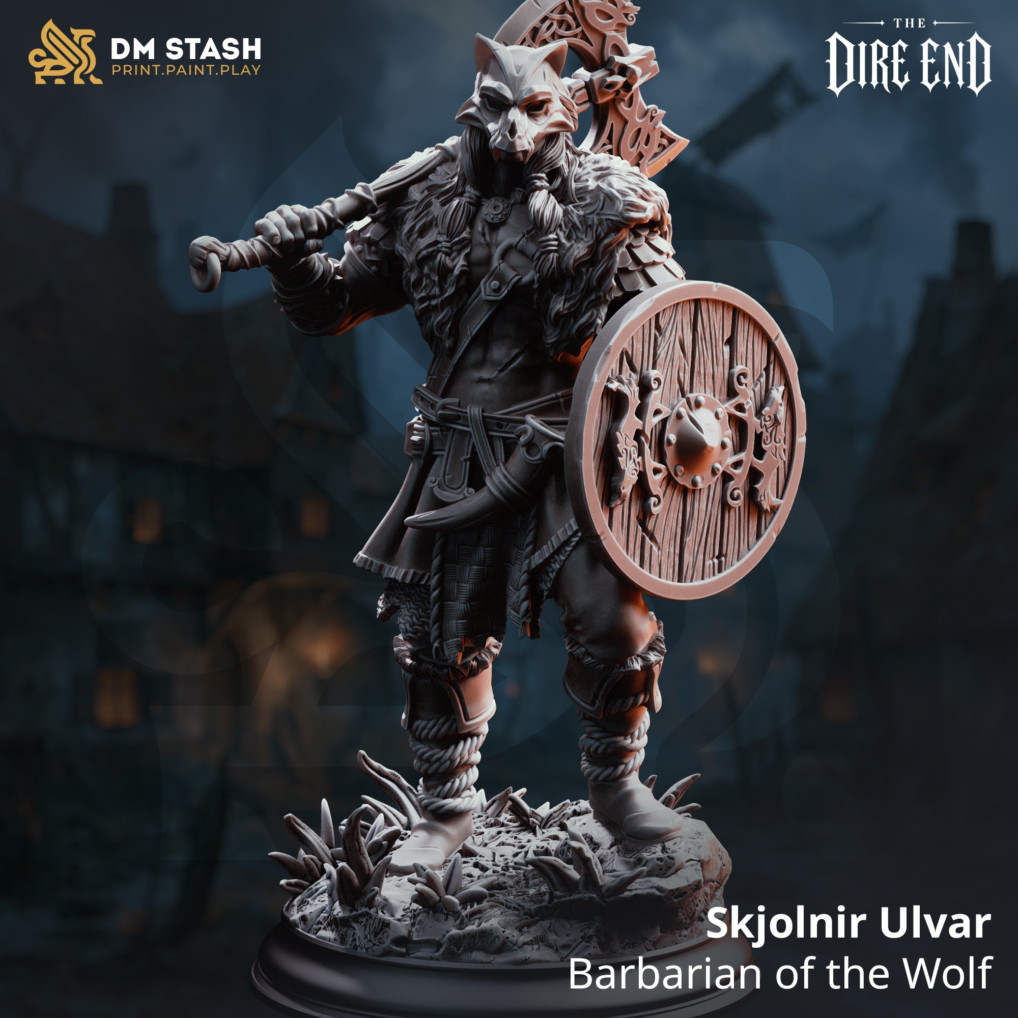 The Dire End July 2026 Release | Paintable 3D Resin Printed Miniatures by DM Stash