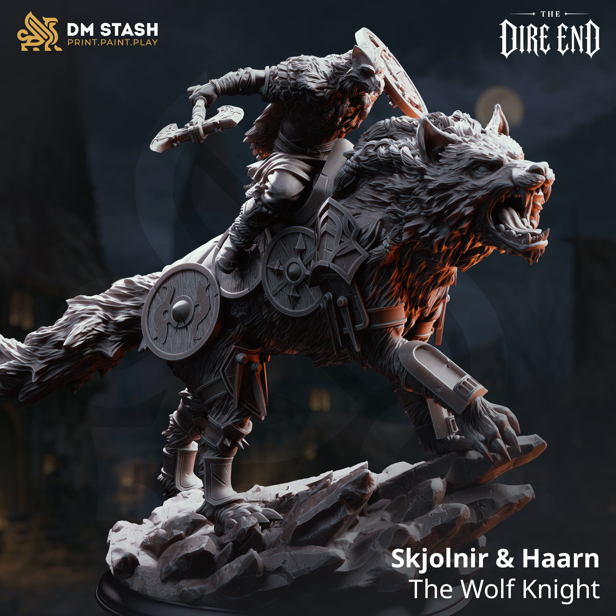 The Dire End July 2026 Release | Paintable 3D Resin Printed Miniatures by DM Stash