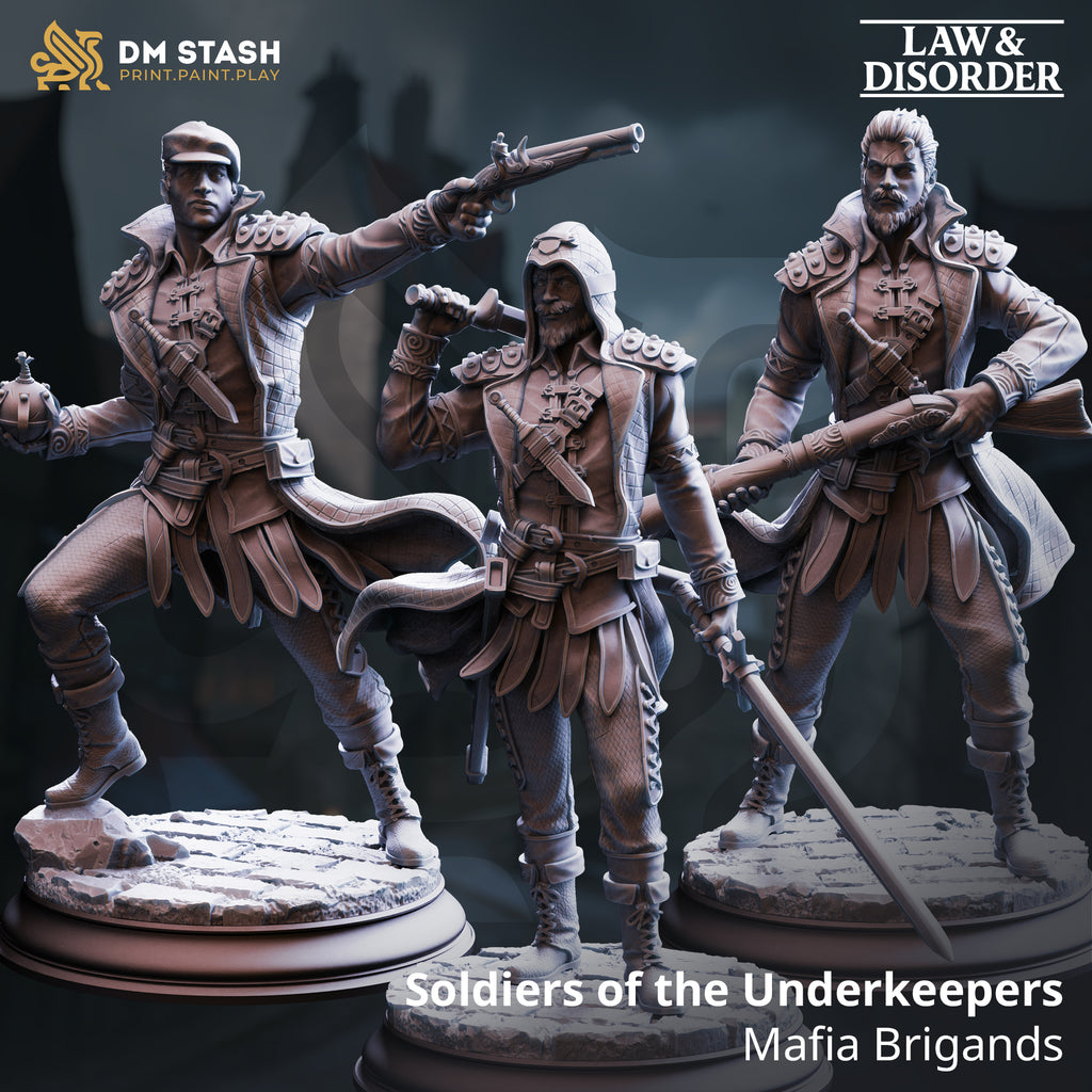 Law and Disorder December 2025 Release | Paintable 3D Resin Printed Miniature by DM Stash