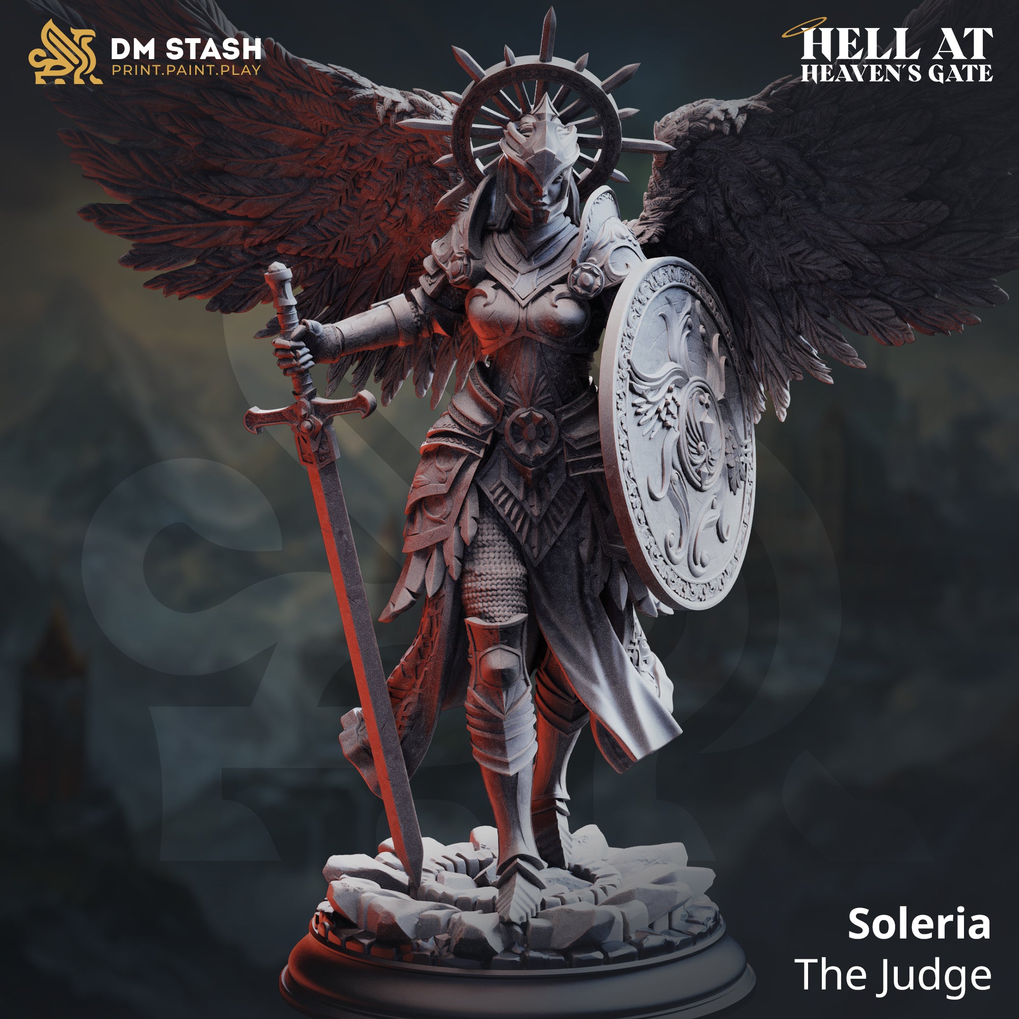 Hell at Heaven's Gate March 2026 Release | Paintable 3D Resin Printed Miniature by DM Stash