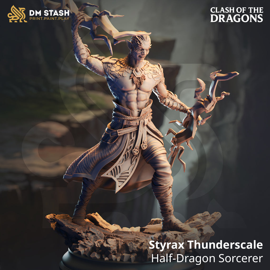 Clash of the Dragons June 2025 Release | Paintable 3D Resin Printed Miniature by DM Stash