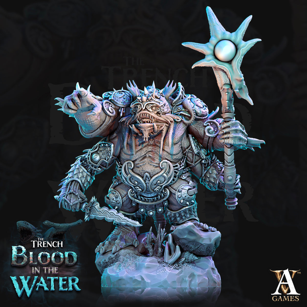 The Trench: Blood In The Water | Paintable 3D Resin Printed Miniature by Archvillain Games