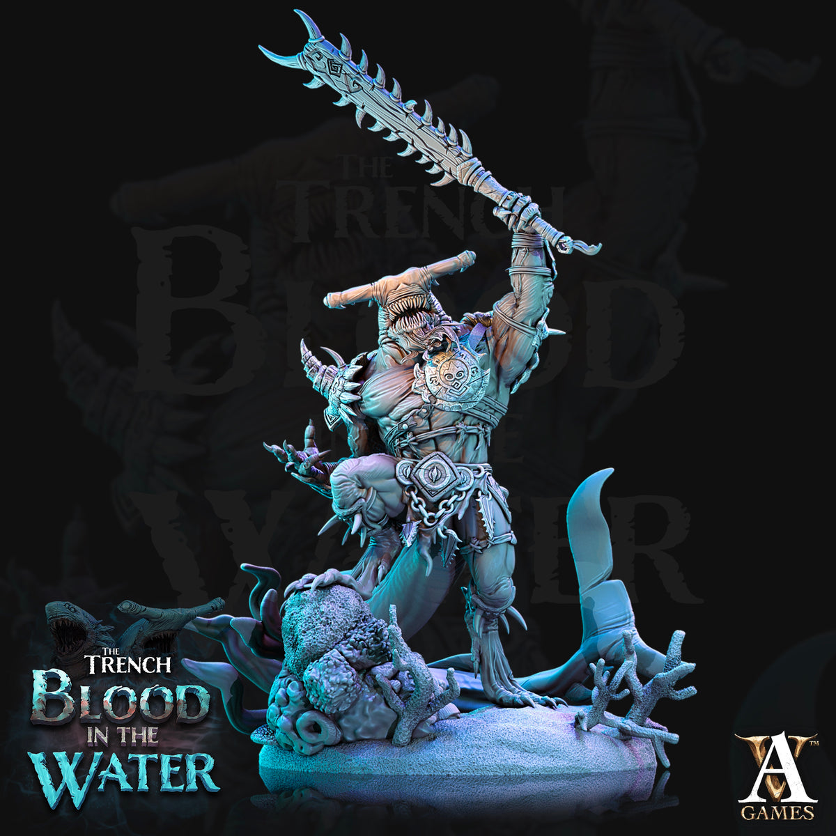 The Trench: Blood In The Water | Paintable 3D Resin Printed Miniature by Archvillain Games