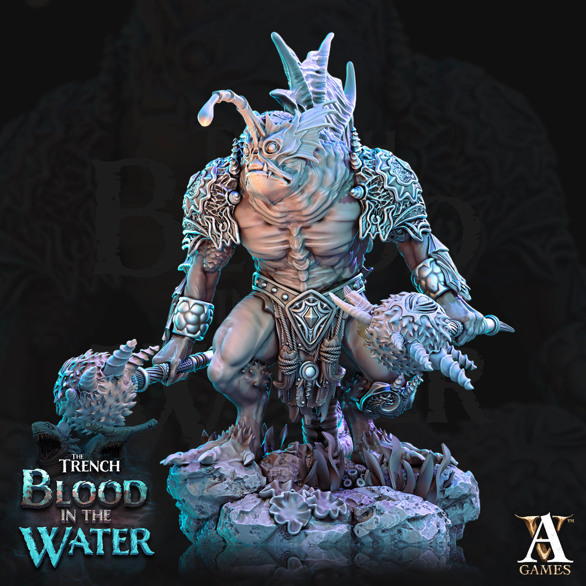 The Trench: Blood In The Water | Paintable 3D Resin Printed Miniature by Archvillain Games