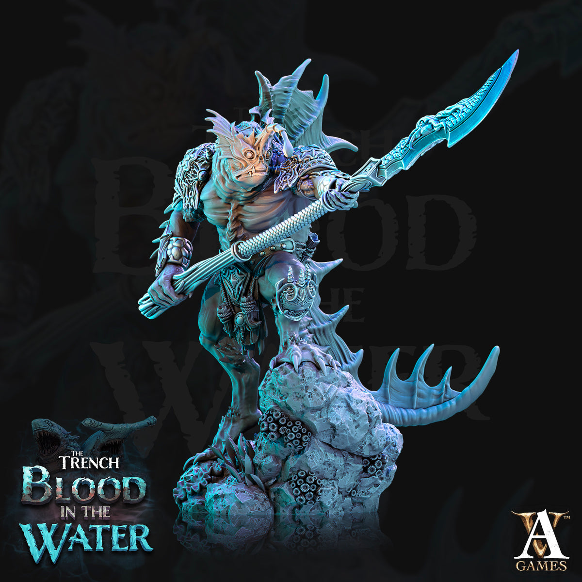 The Trench: Blood In The Water | Paintable 3D Resin Printed Miniature by Archvillain Games