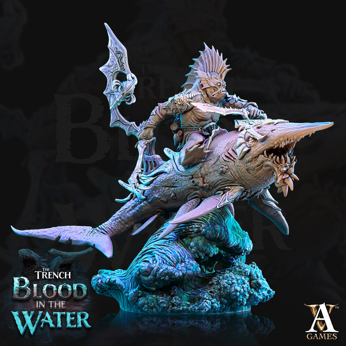 The Trench: Blood In The Water | Paintable 3D Resin Printed Miniature by Archvillain Games
