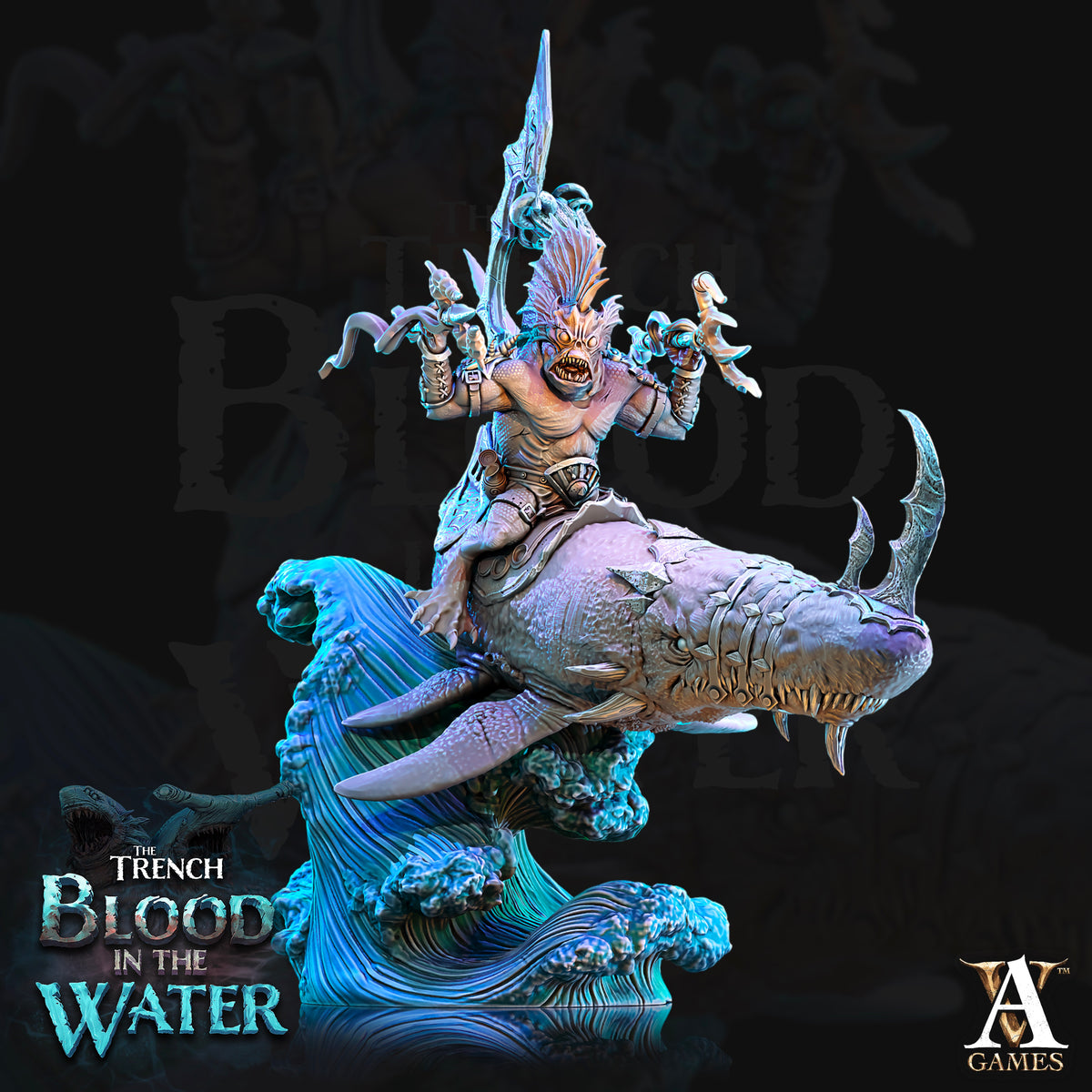 The Trench: Blood In The Water | Paintable 3D Resin Printed Miniature by Archvillain Games