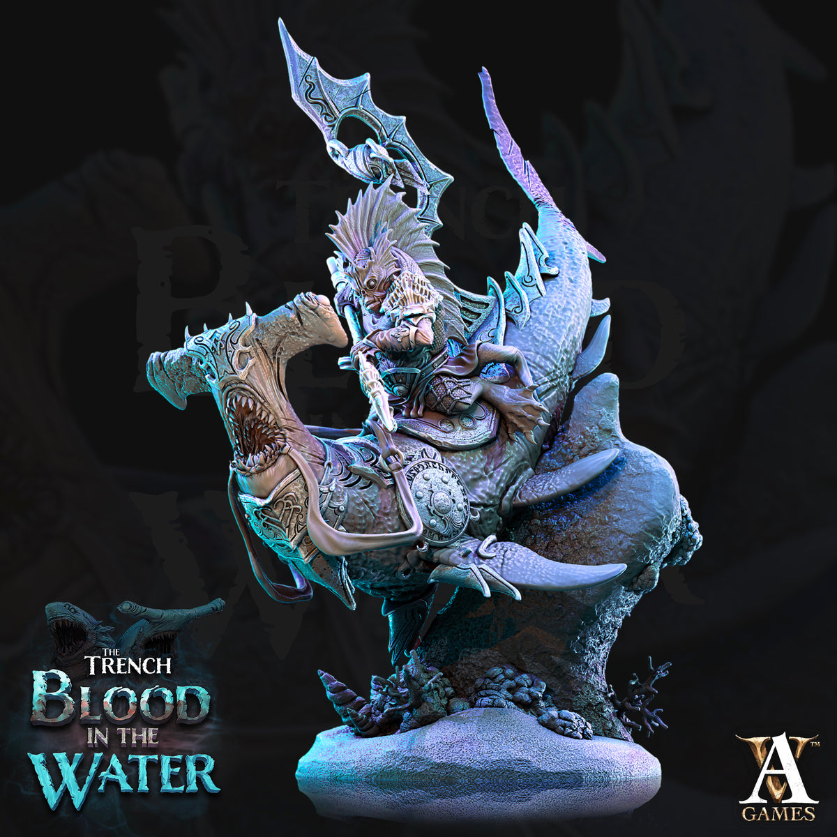 The Trench: Blood In The Water | Paintable 3D Resin Printed Miniature by Archvillain Games