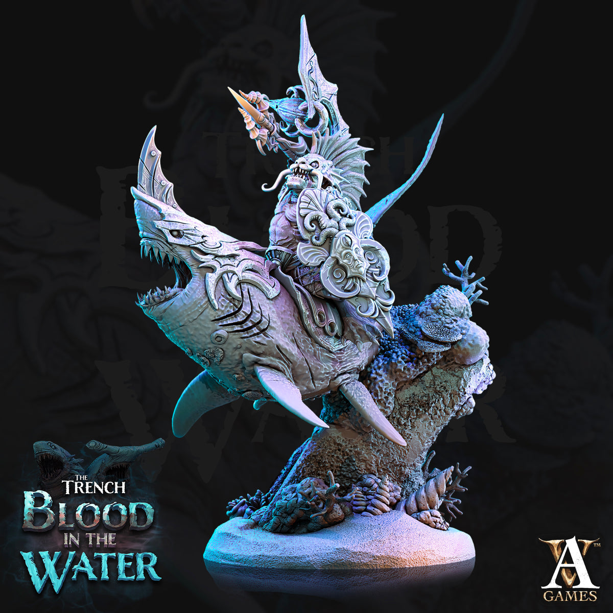 The Trench: Blood In The Water | Paintable 3D Resin Printed Miniature by Archvillain Games