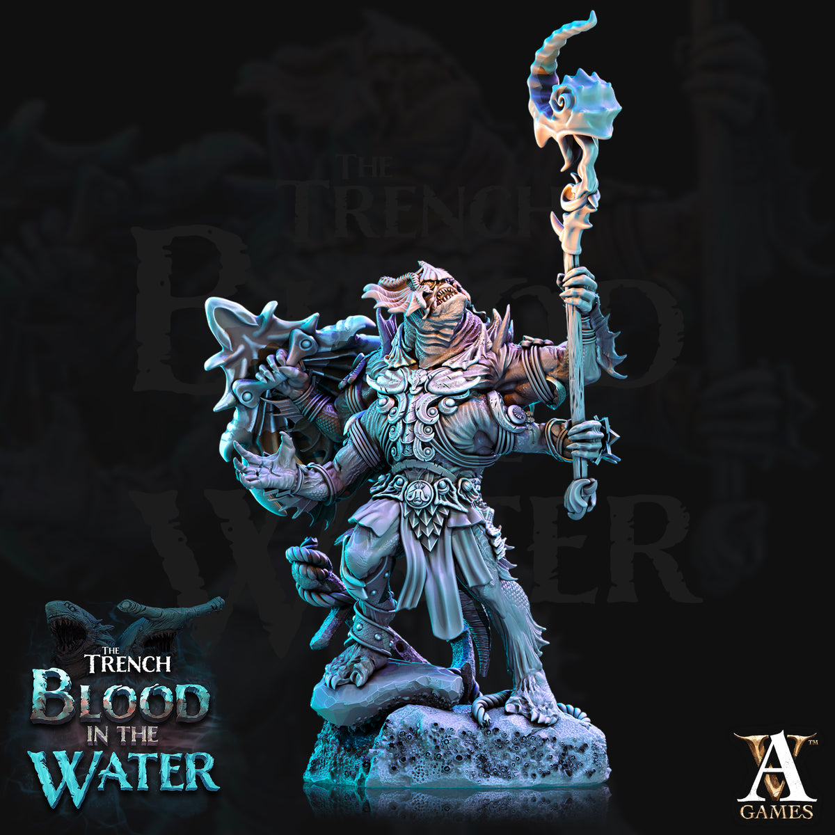 The Trench: Blood In The Water | Paintable 3D Resin Printed Miniature by Archvillain Games