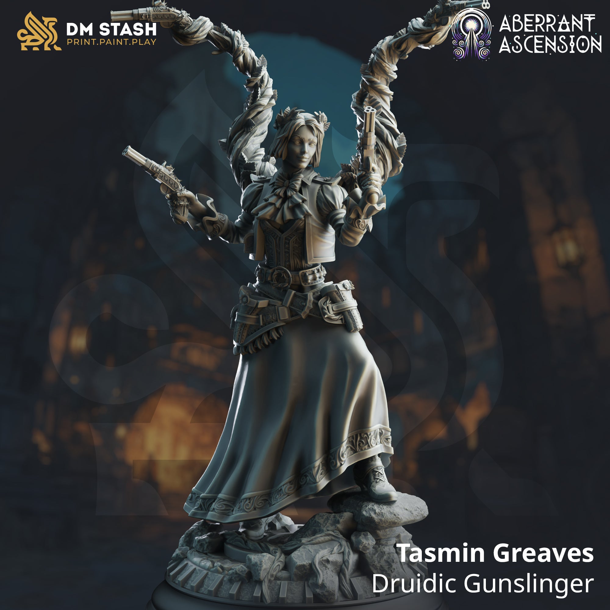 Aberrant Ascension July 2024 Release | Paintable 3D Resin Printed Miniature by DM Stash