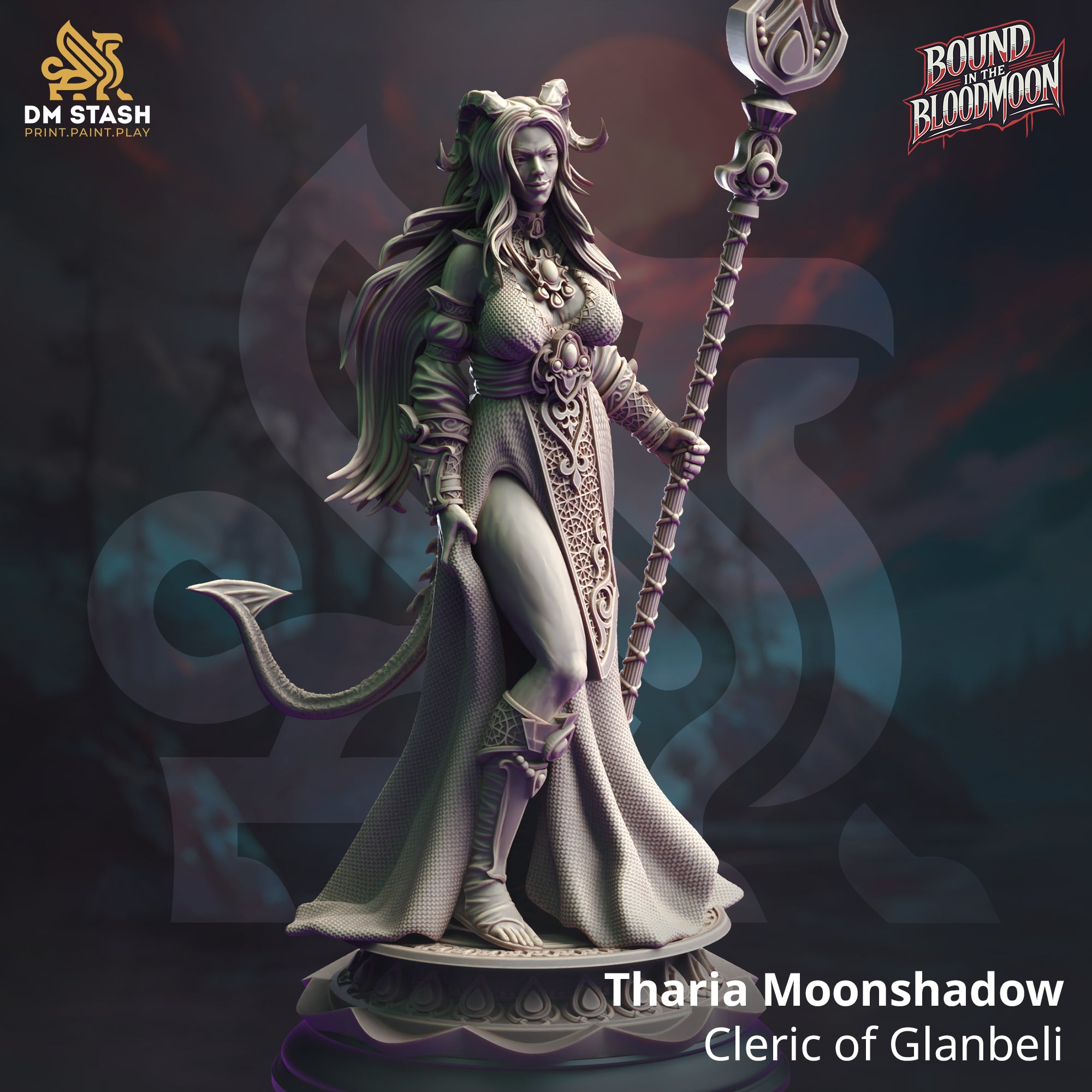 Bound in the Bloodmoon October 2024 Release | Paintable 3D Resin Printed Miniature by DM Stash