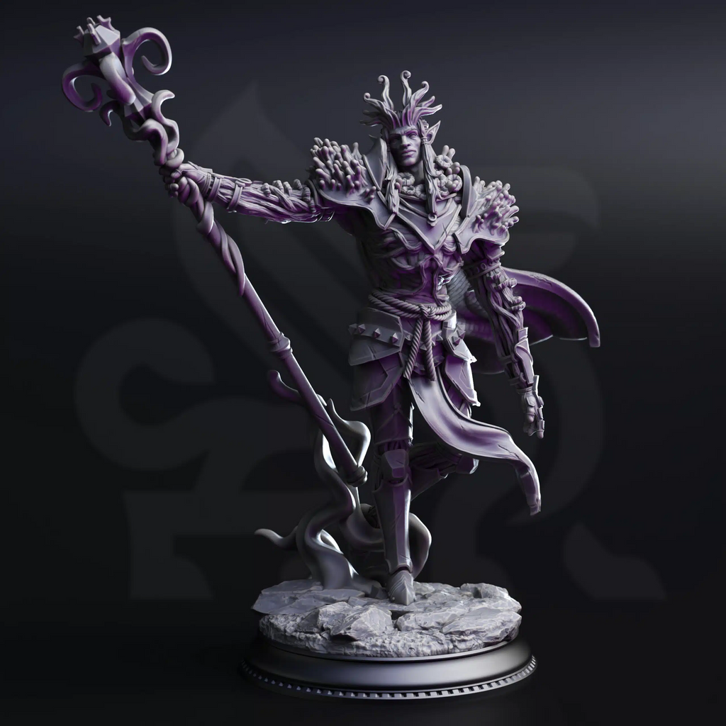 Drow From Beyond August 2025 Release | Paintable 3D Resin Printed Miniature by DM Stash