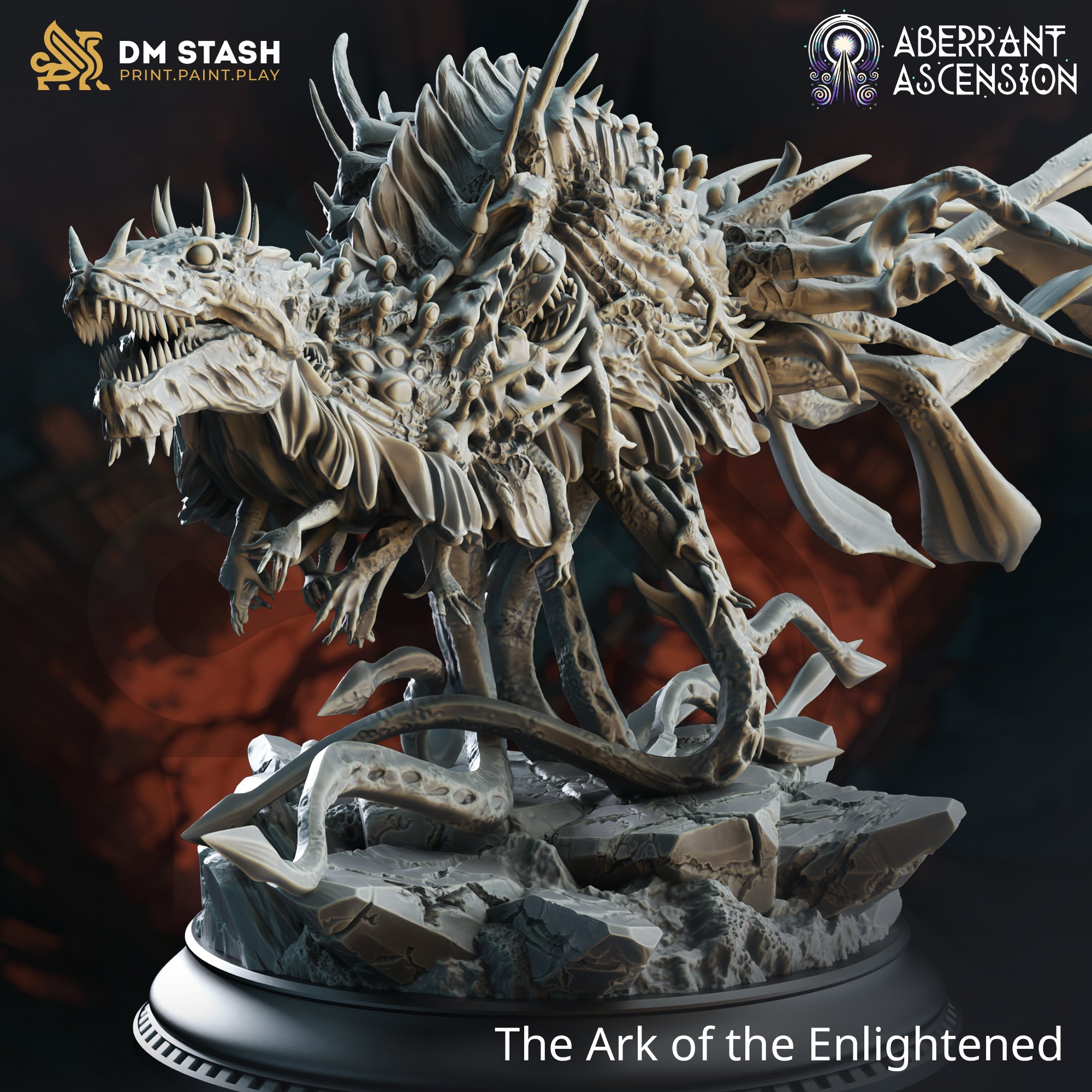Aberrant Ascension July 2024 Release | Paintable 3D Resin Printed Miniature by DM Stash