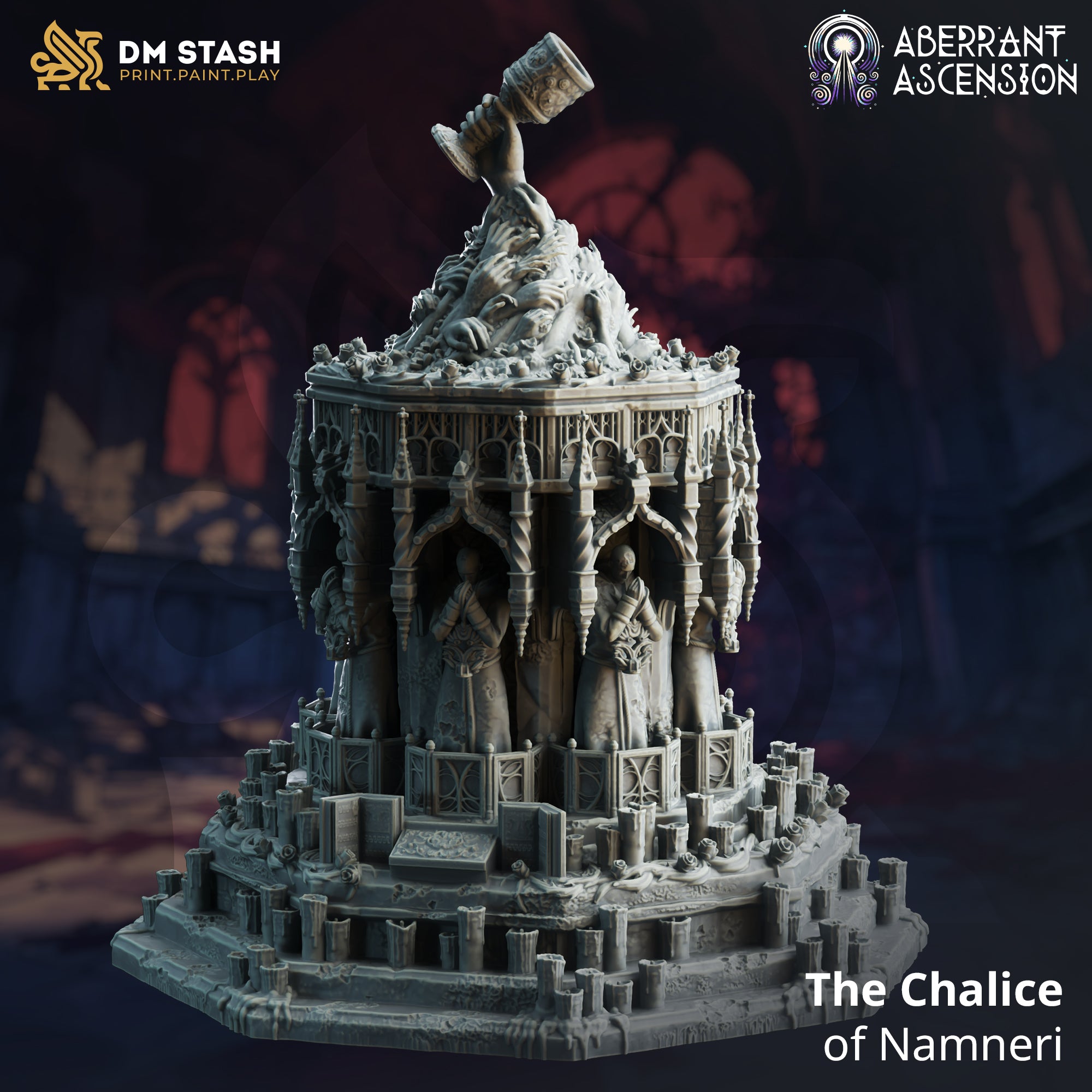 Aberrant Ascension July 2024 Release | Paintable 3D Resin Printed Miniature by DM Stash