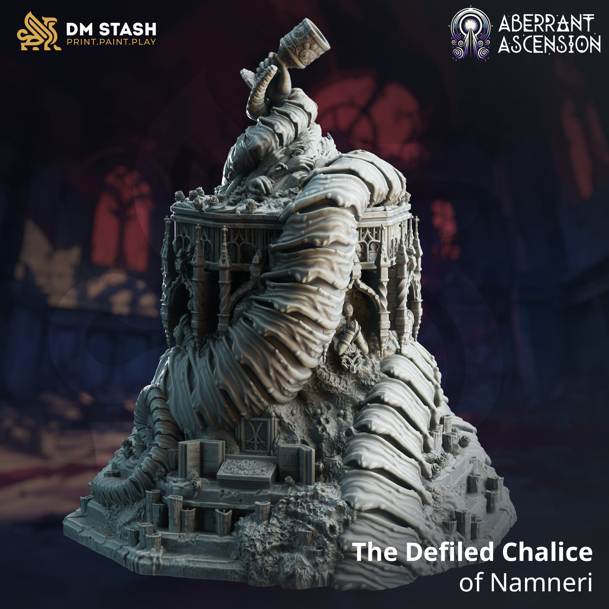 Aberrant Ascension July 2024 Release | Paintable 3D Resin Printed Miniature by DM Stash
