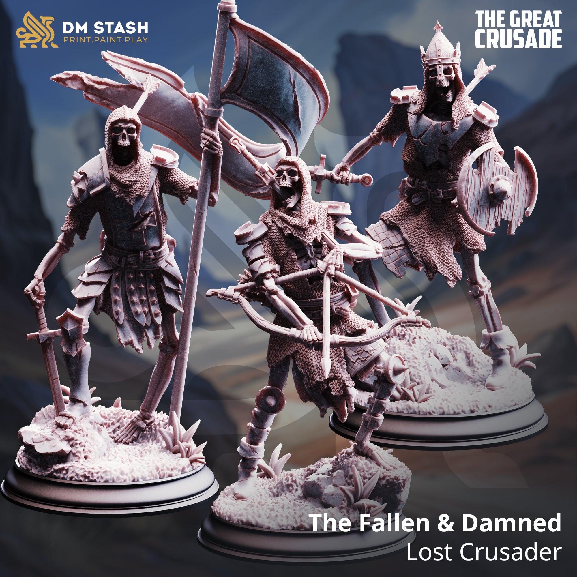 The Great Crusade January 2026 Release | Paintable 3D Resin Printed Miniature by DM Stash