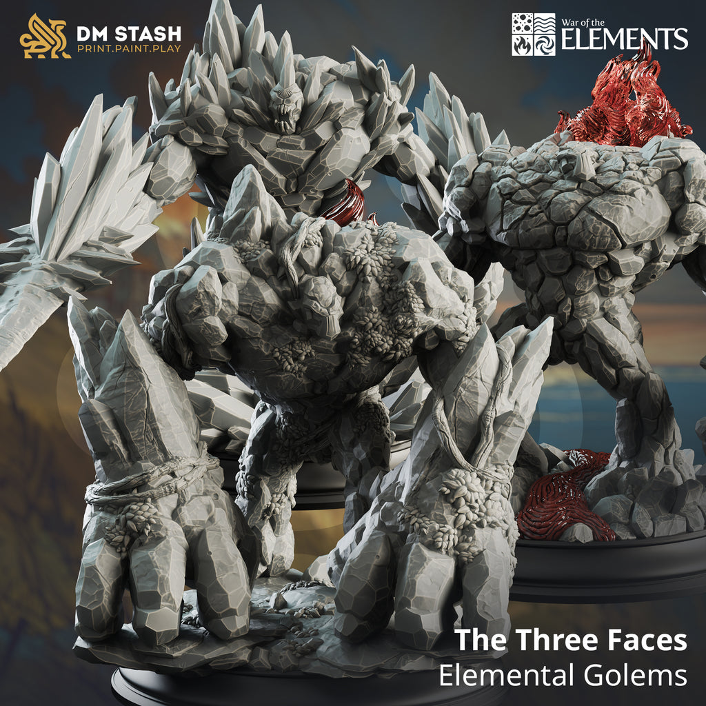 War of the Elements August 2024 Release | Paintable 3D Resin Printed Miniature by DM Stash