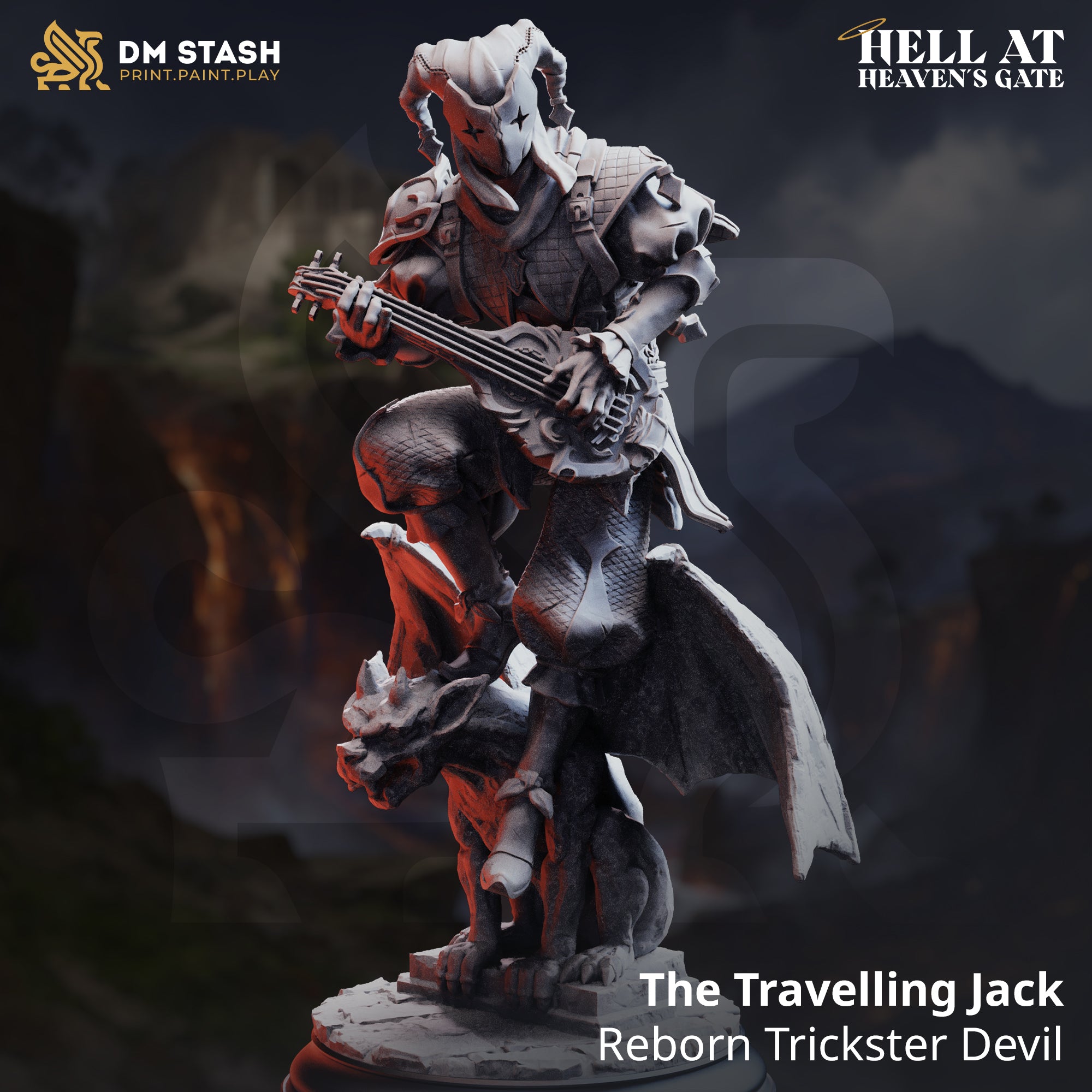 Hell at Heaven's Gate March 2026 Release | Paintable 3D Resin Printed Miniature by DM Stash