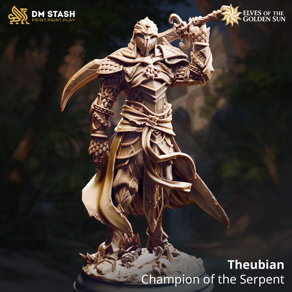 Elves of the Golden Sun February 2026 Release | Paintable 3D Resin Printed Miniature by DM Stash