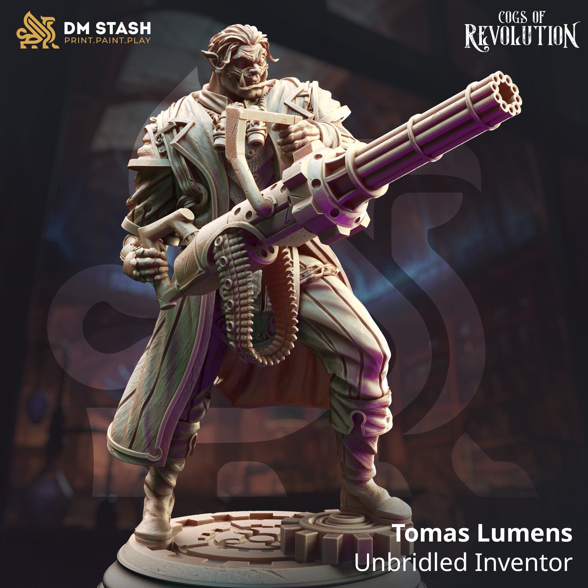 Cogs of Revolution February 2025 Release | Paintable 3D Resin Printed Miniature by DM Stash