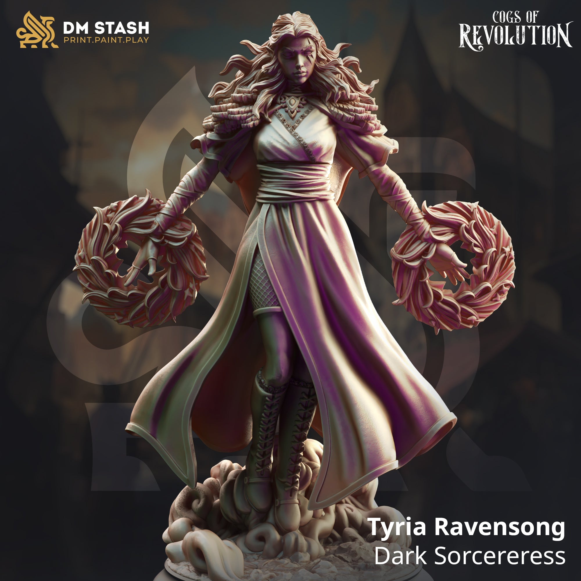 Cogs of Revolution February 2025 Release | Paintable 3D Resin Printed Miniature by DM Stash