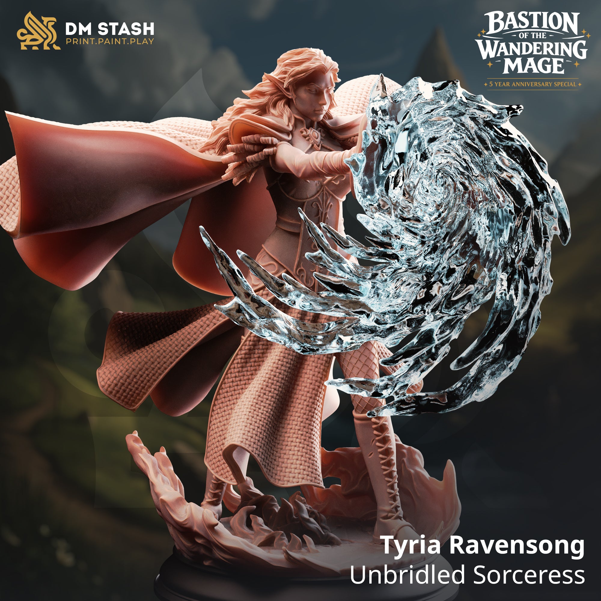Bastion of the Wandering Mage (NPCs) April 2026 Release | Paintable 3D Resin Printed Miniature by DM Stash