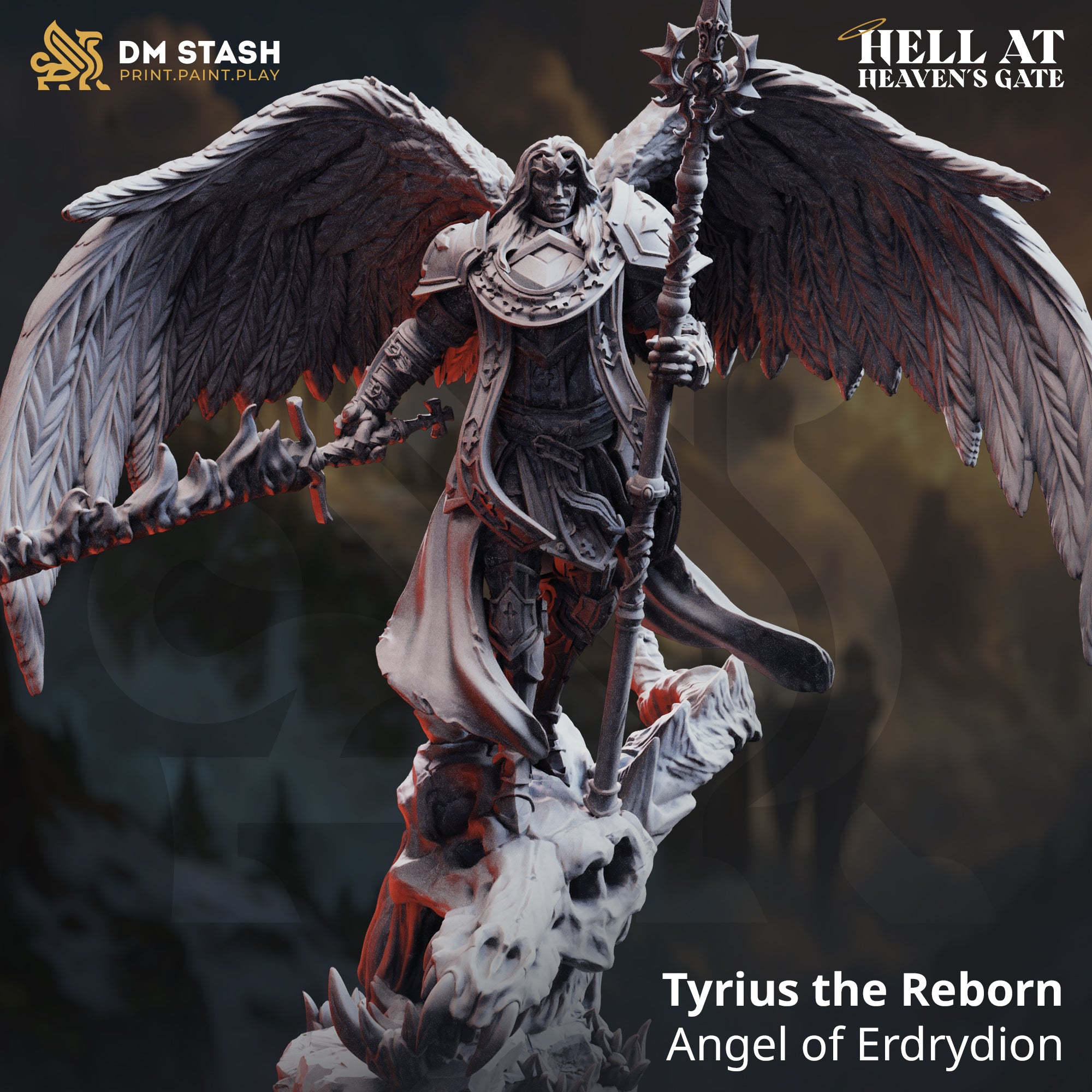 Hell at Heaven's Gate March 2026 Release | Paintable 3D Resin Printed Miniature by DM Stash