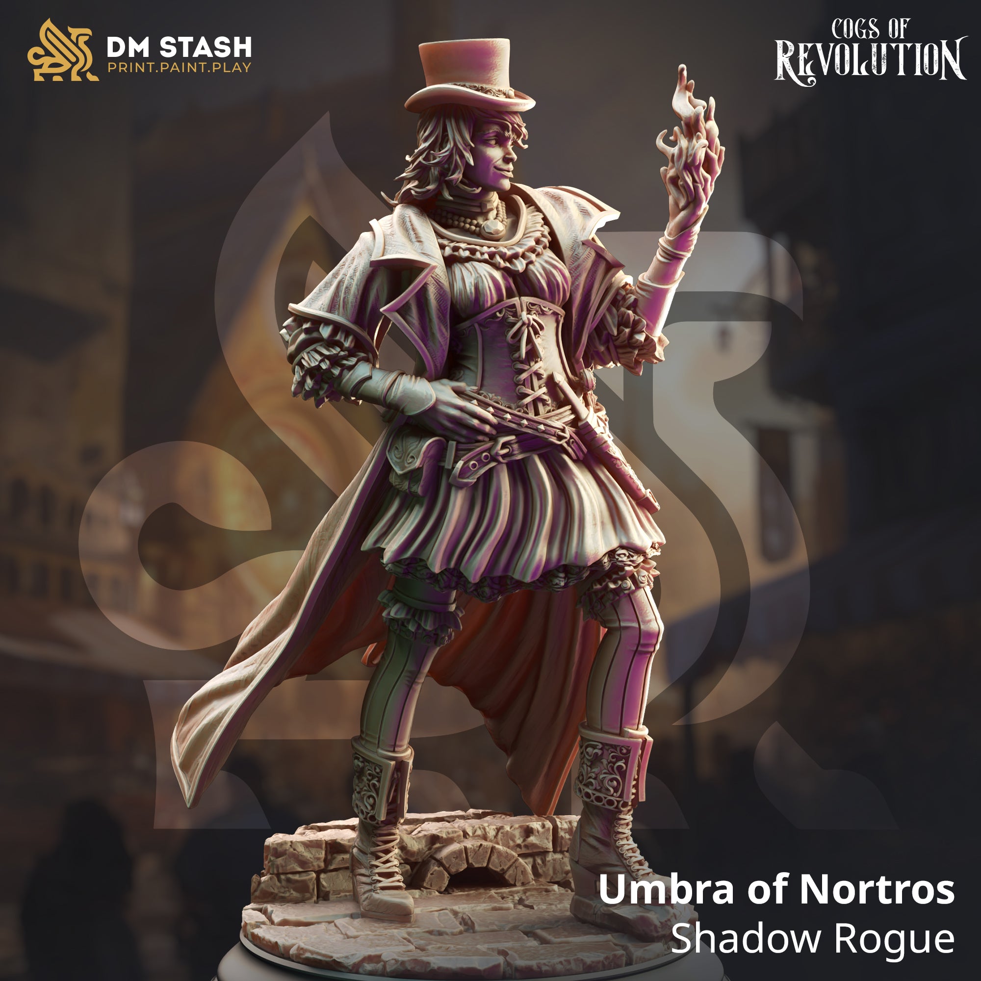 Cogs of Revolution February 2025 Release | Paintable 3D Resin Printed Miniature by DM Stash