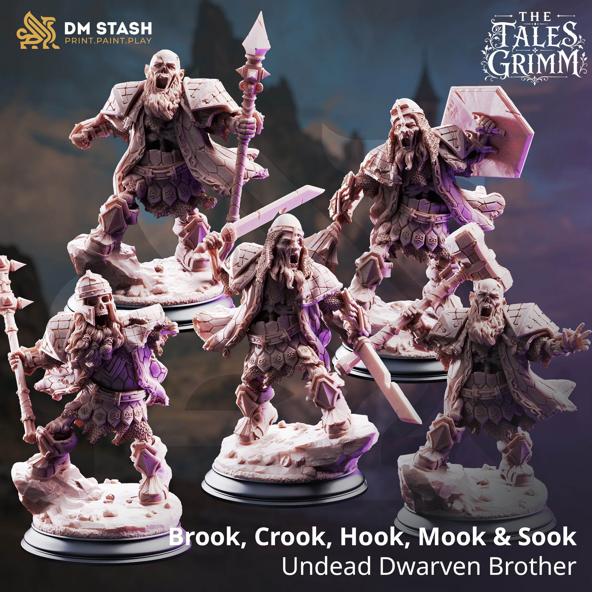 The Tales Grimm August 2026 Release | Paintable 3D Resin Printed Miniature by DM Stash