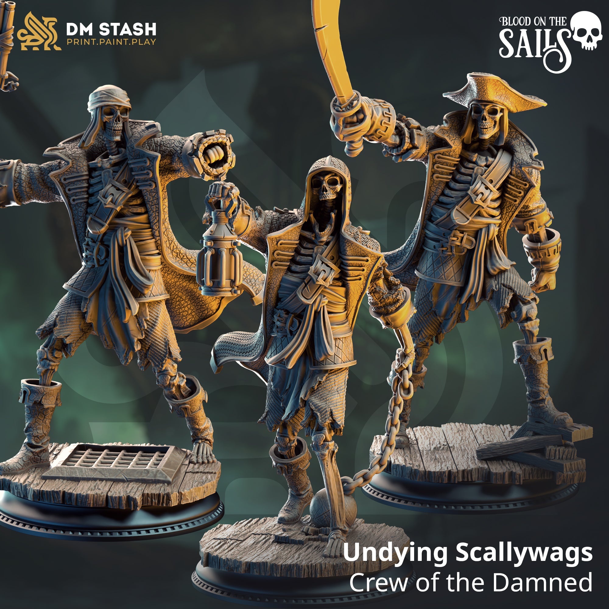 Blood on the Sails July 2025 Release | Paintable 3D Resin Printed Miniature by DM Stash