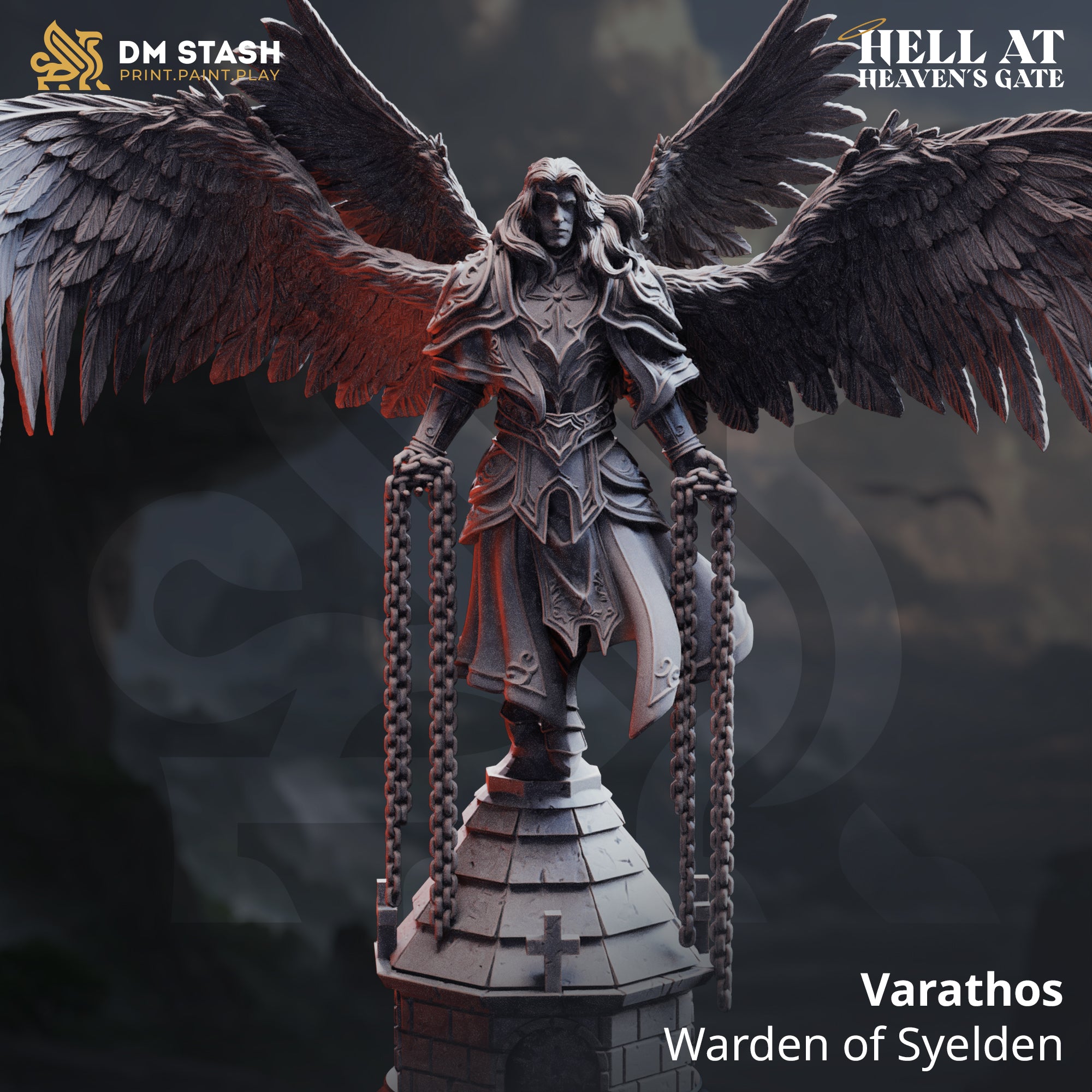 Hell at Heaven's Gate March 2026 Release | Paintable 3D Resin Printed Miniature by DM Stash