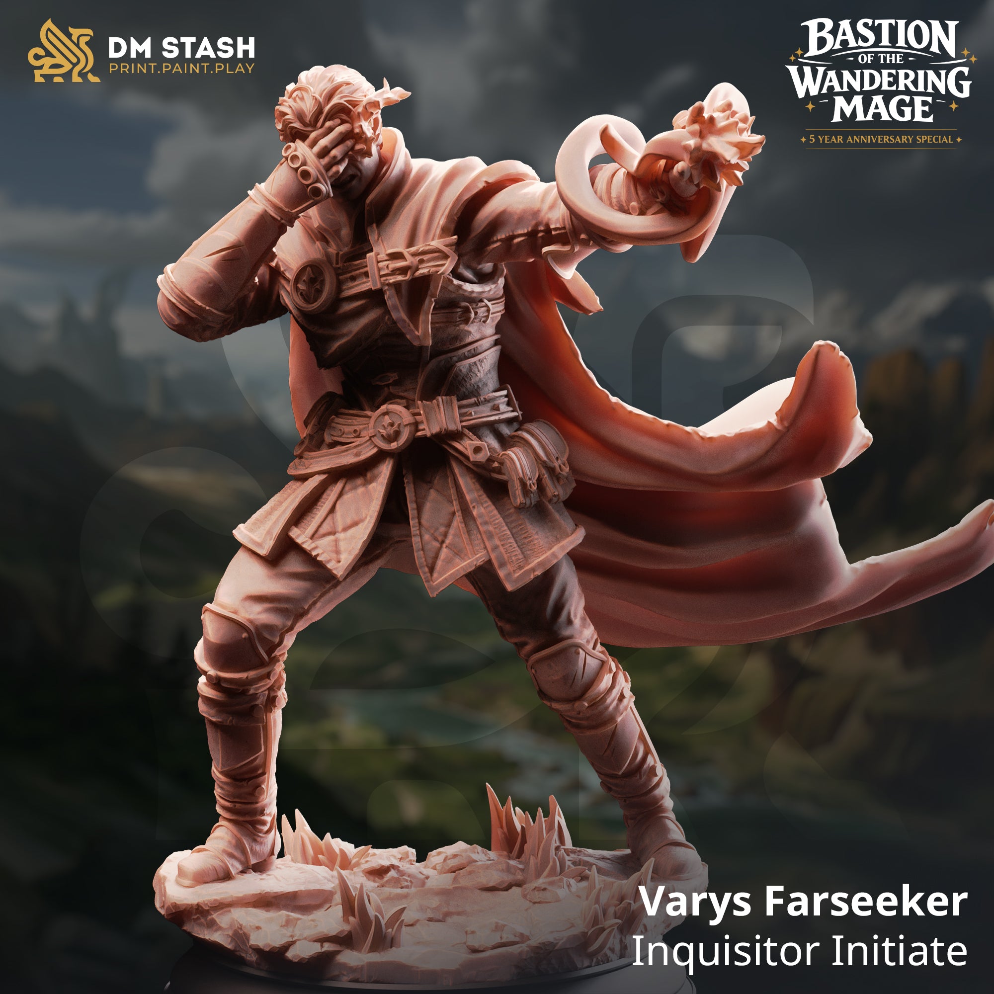 Bastion of the Wandering Mage (NPCs) April 2026 Release | Paintable 3D Resin Printed Miniature by DM Stash