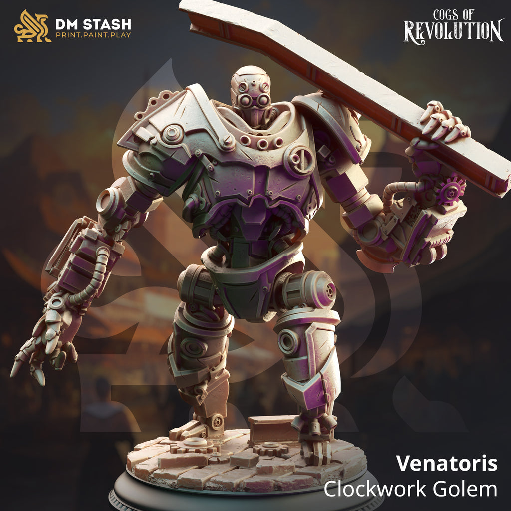 Cogs of Revolution February 2025 Release | Paintable 3D Resin Printed Miniature by DM Stash
